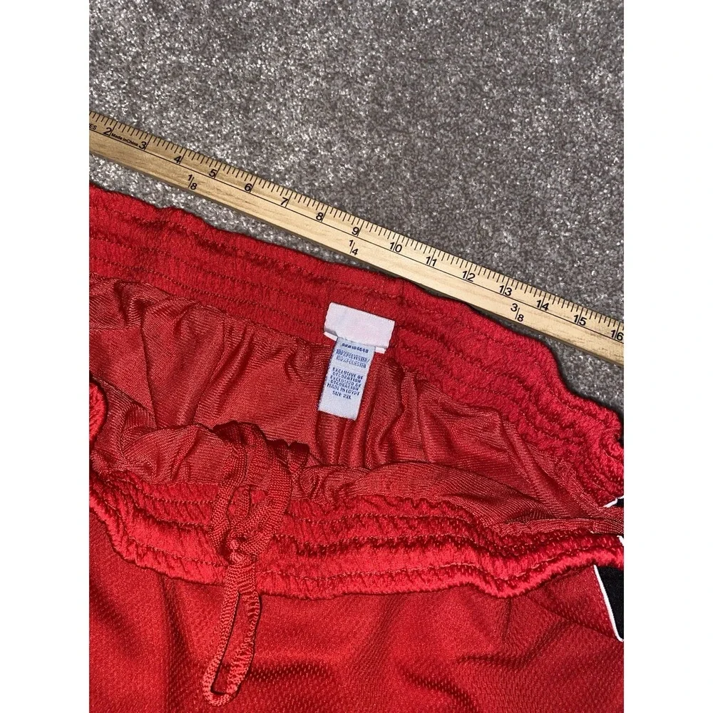 NBA Basketball‎ Shorts Red/Black Mens 2XL Baggy 9